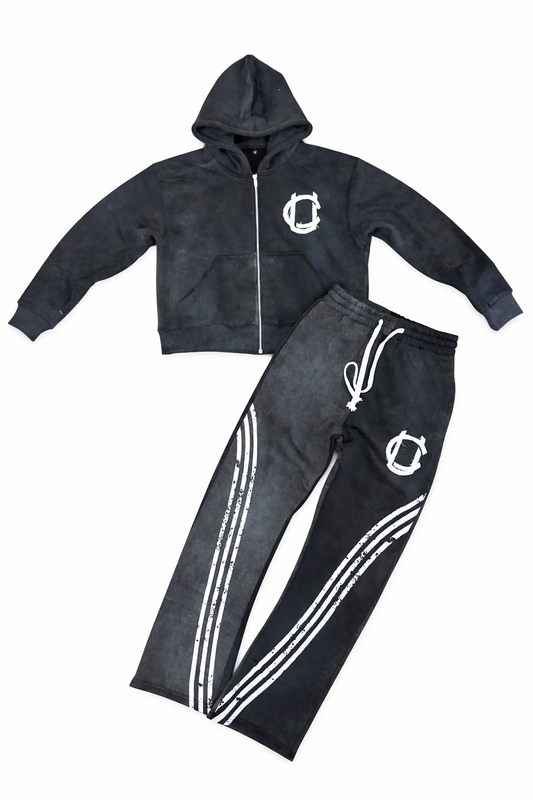 Black Sweatsuit Set