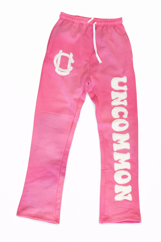 Pink Distressed Pants