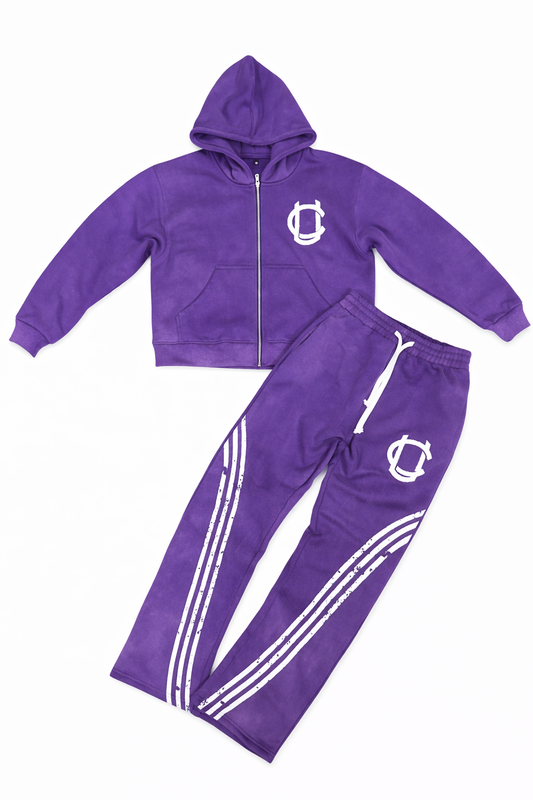 Purple Sweatsuit Set